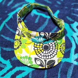 Vera Bradley Limited Edition Ladies Sun Visor - Retired Limes Up Pattern